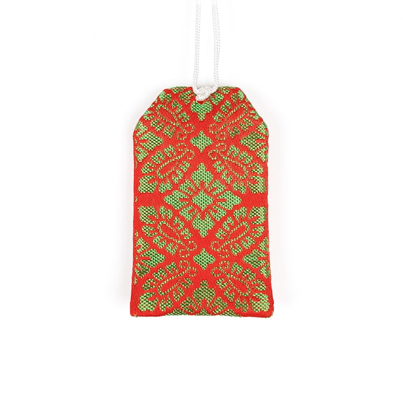 Japanese Omamori - Mitsudomoe Red