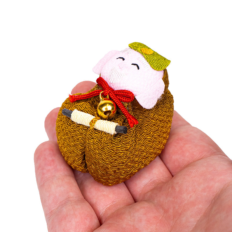 Japanese Otedama Doll Chirimen Jurojin