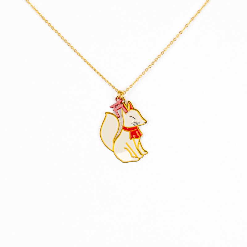 Japanese Pendant Necklace – Guardian Kitsune