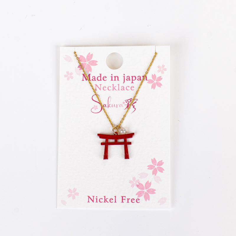 Japanese Pendant Necklace – Torii Gate