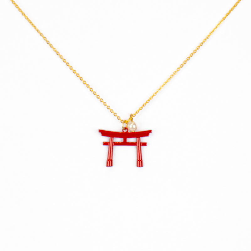 Japanese Pendant Necklace – Torii Gate