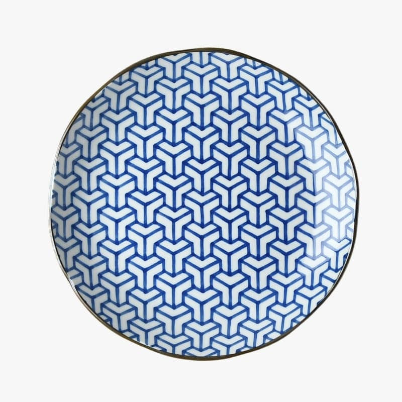 Japanese Porcelain Plate - Kagome
