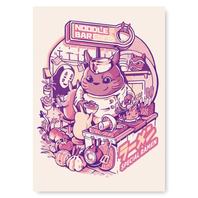 Japanese Poster - Noodle Bar A3