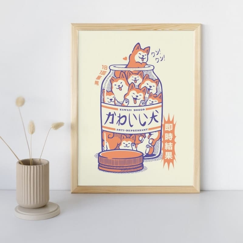 Japanese Poster - Shiba Anti-Depressant A3