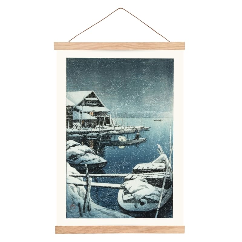 Japanese Poster - Snow at Mukojima A3