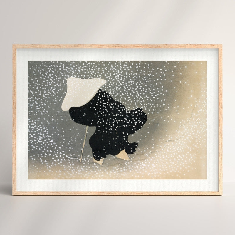 Japanese Poster - Snowstorm A3