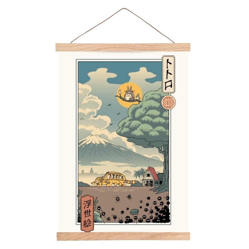 Japanese Poster - Ukiyo-e Forest Guardians A3