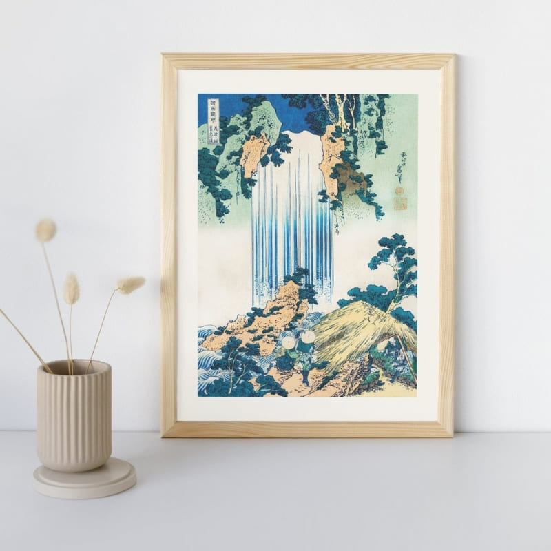 Japanese Poster - Yoro Waterfall A3