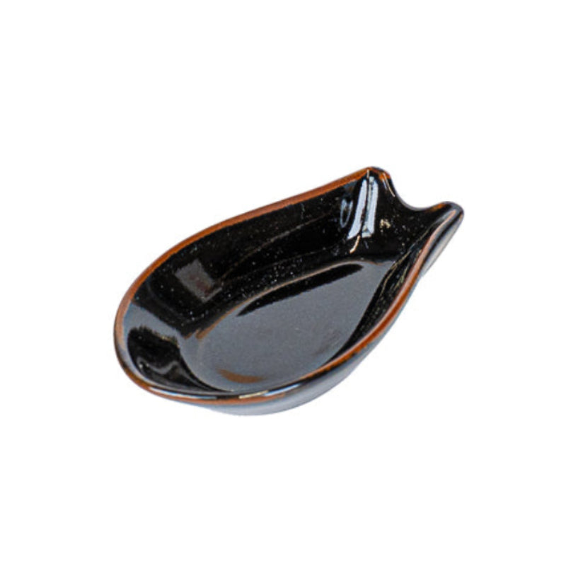 Japanese Ramen Spoon with Stand - Black