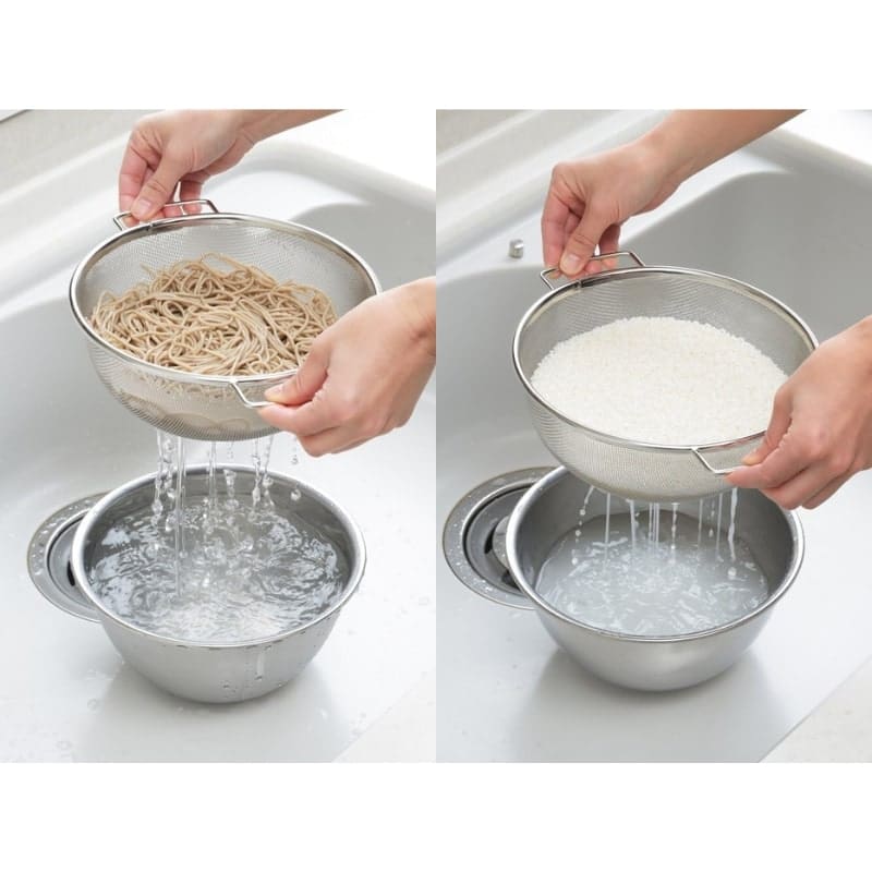 Japanese Rice Bowl with Strainer