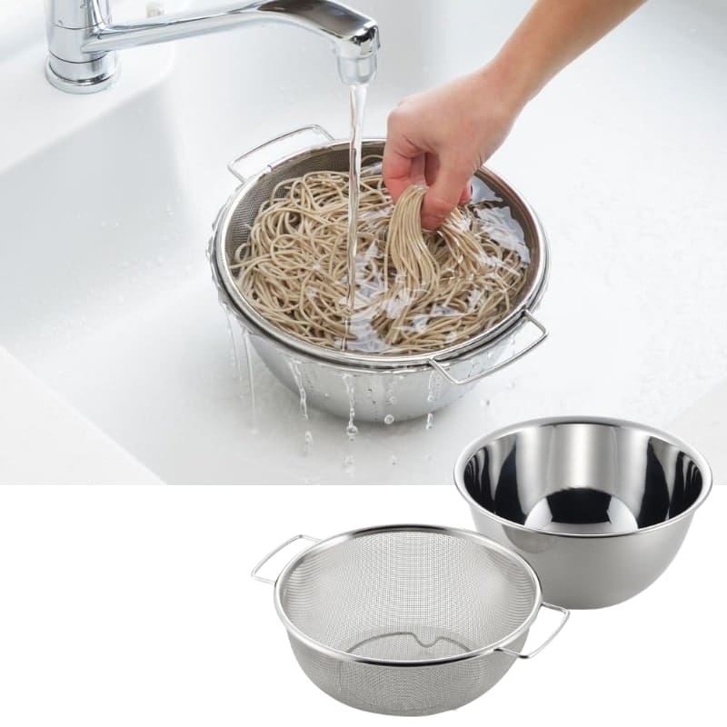 Japanese Rice Bowl with Strainer