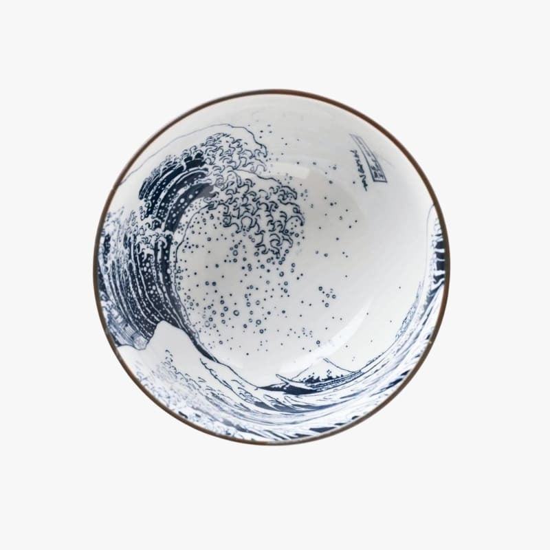 Japanese Round Plate – Hokusai