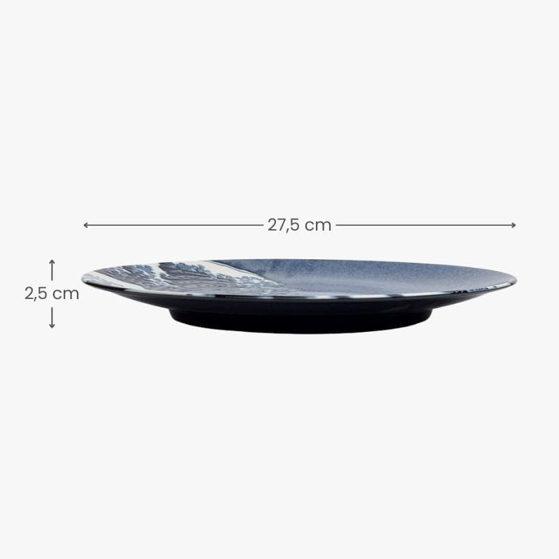 Japanese Round Plate – Kanagawa