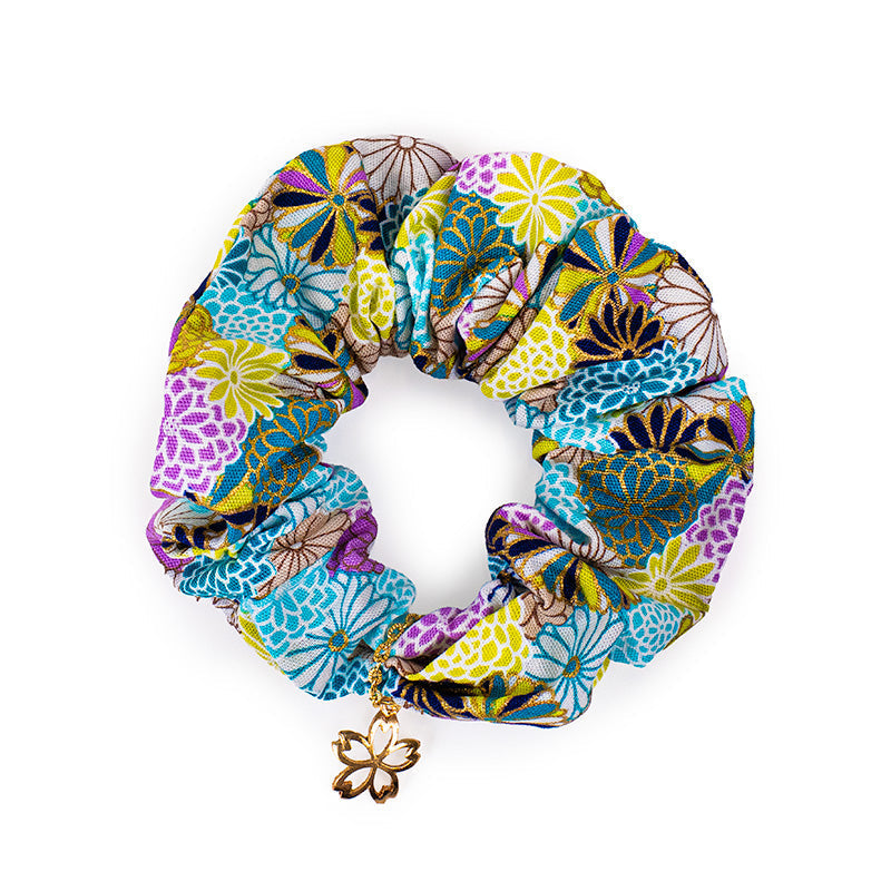 Japanese Scrunchie - Blue