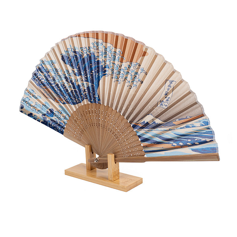 Japanese Sensu Fan Display Stand - Bamboo