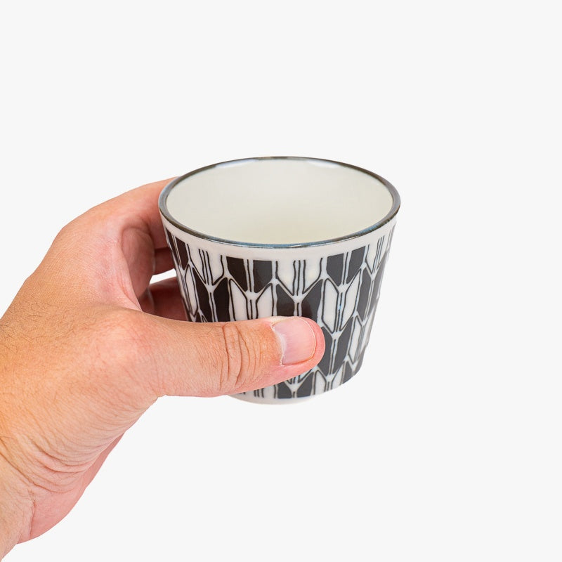 Japanese Soba Cup – Yagasuri Pattern