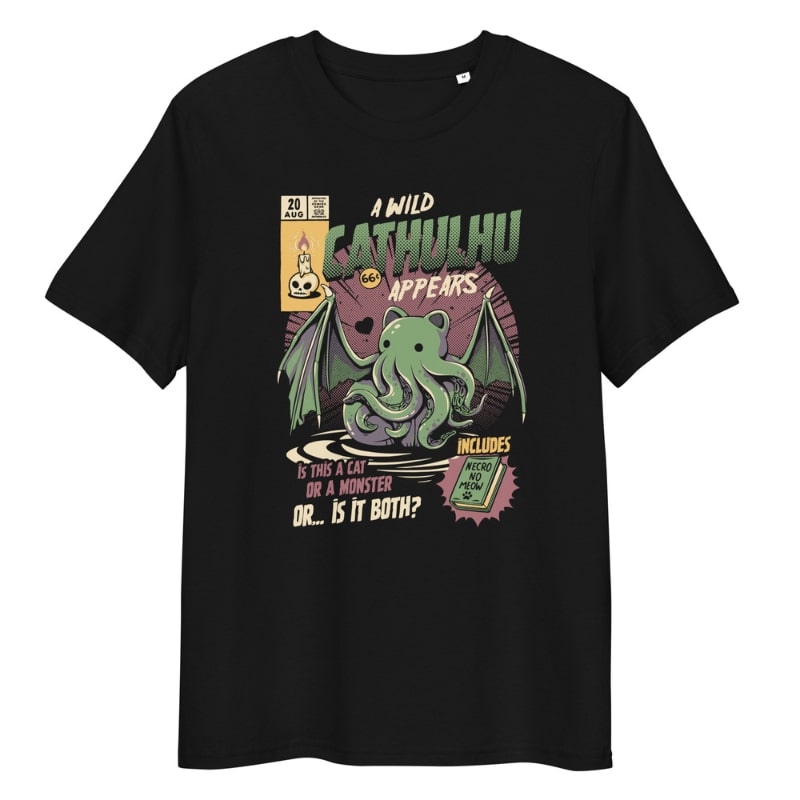 Japanese T-Shirt - Cathulhu S