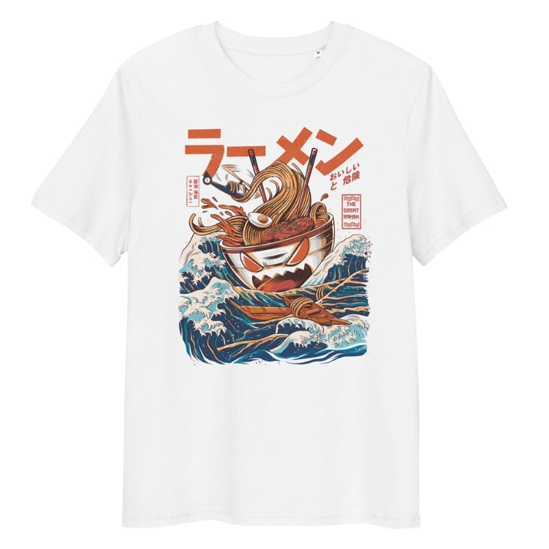 Japanese T-Shirt - The Great Ramen off Kanagawa S