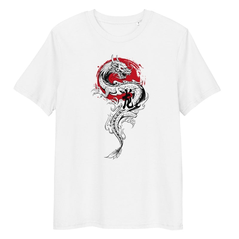 Japanese Tee Shirt - Dragon & Sun S