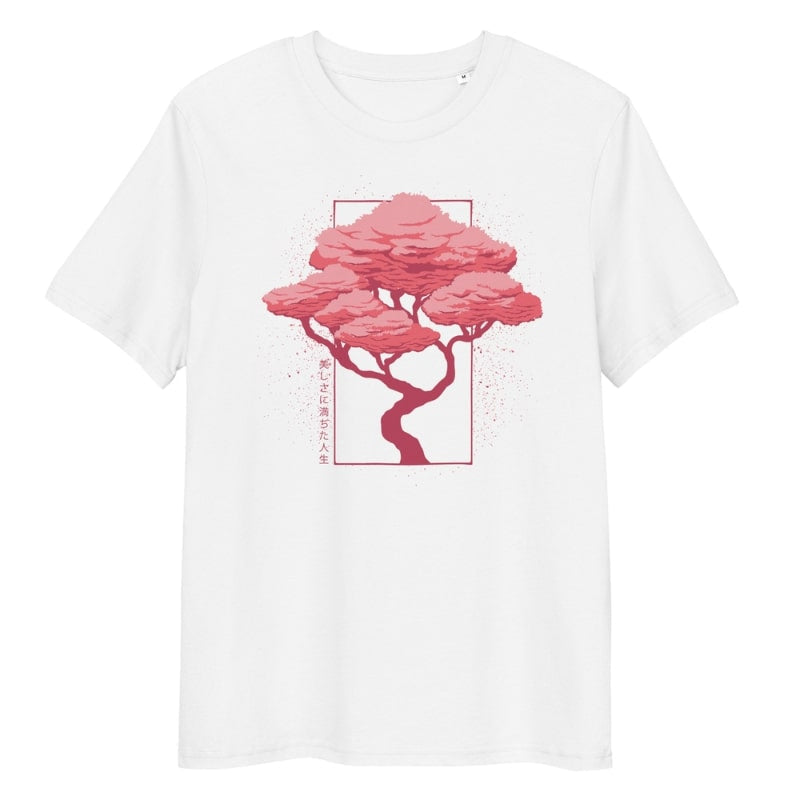 Japanese Tee Shirt - Hanami S / White