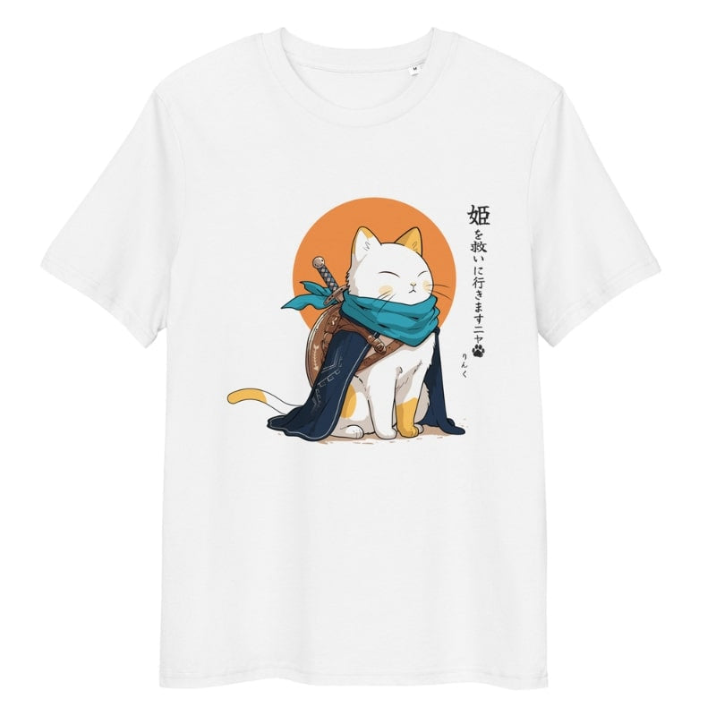 Japanese Tee Shirt - Legendary Cat S / White