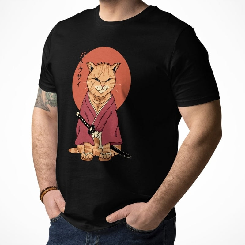Japanese Tee Shirt - Neko Battôsaï