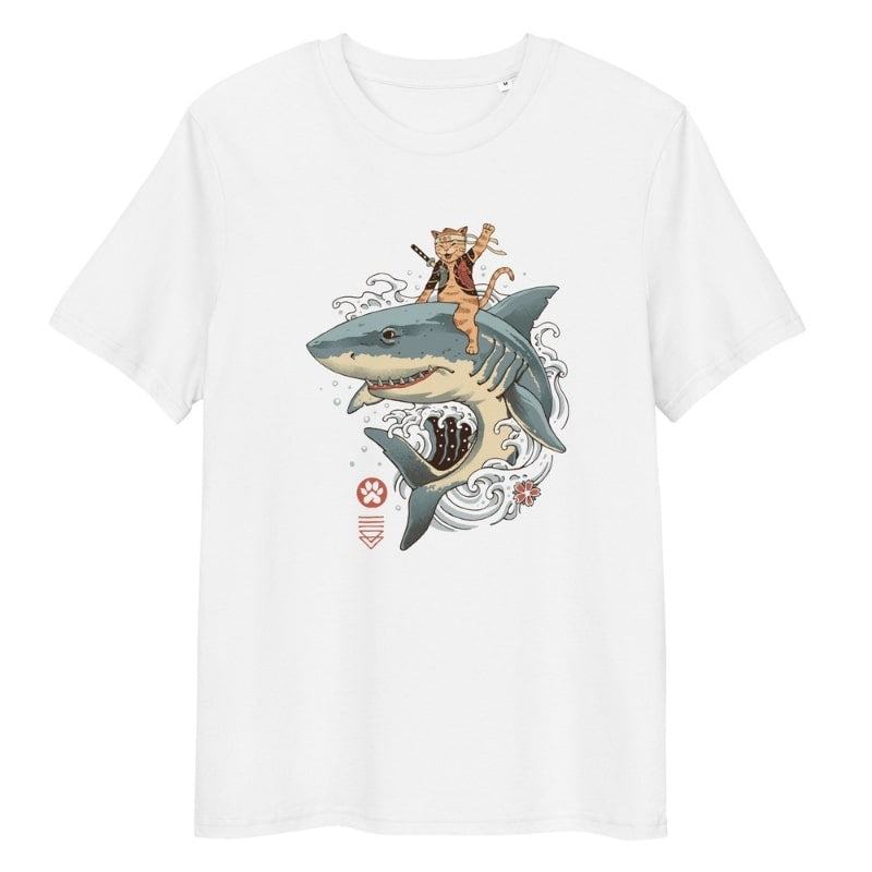 Japanese Tee Shirt - Neko Shark S