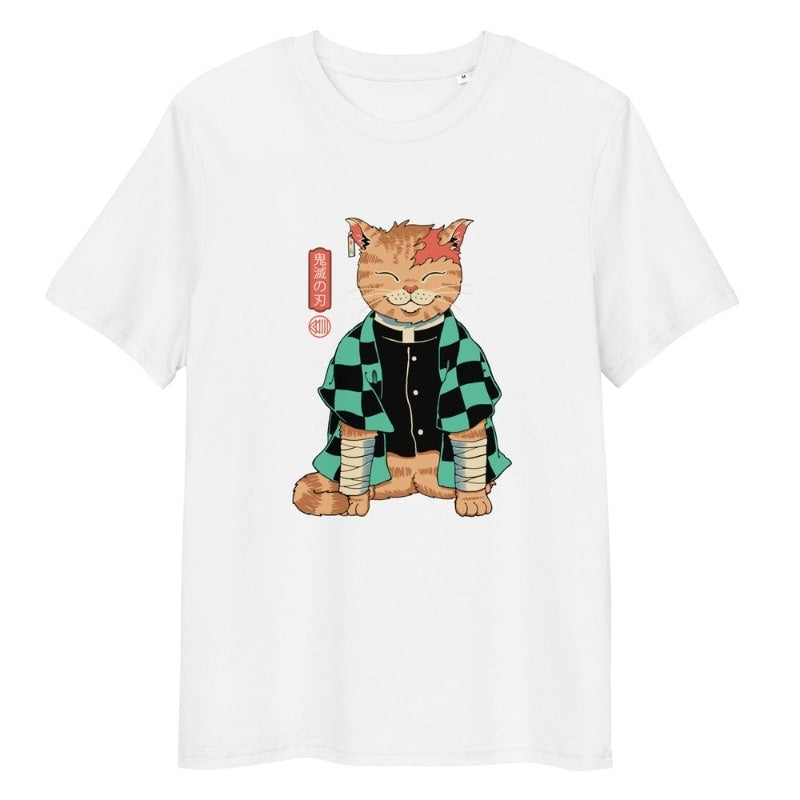 Japanese Tee Shirt - Neko Slayer S / White