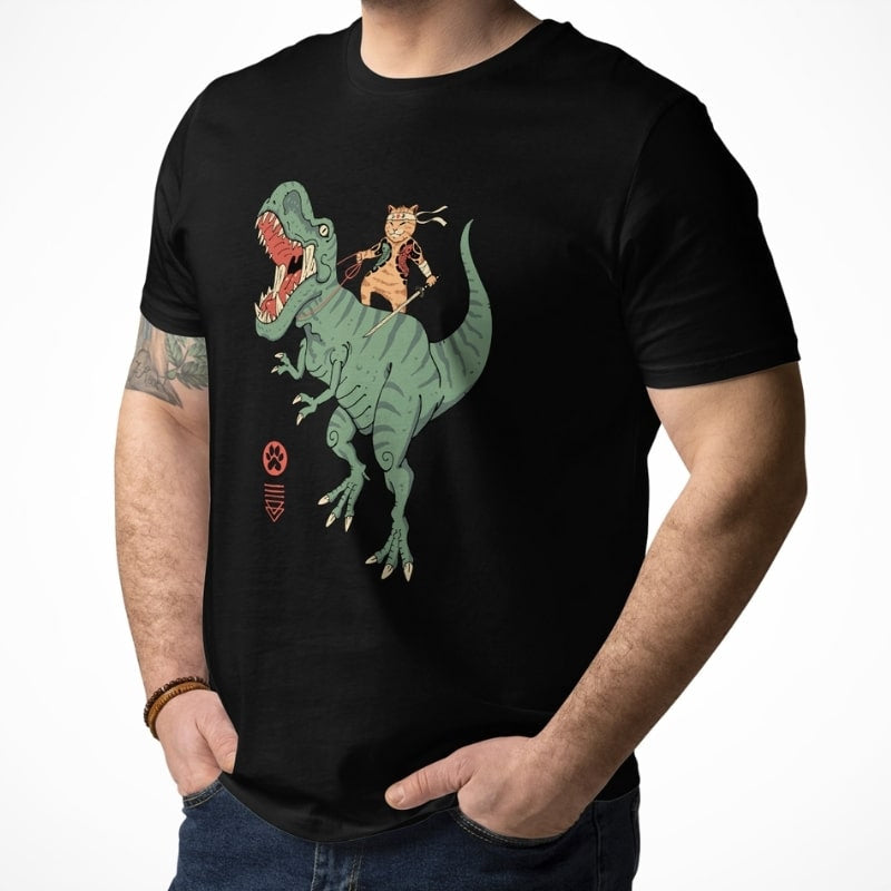 Japanese Tee Shirt - Neko T-Rex