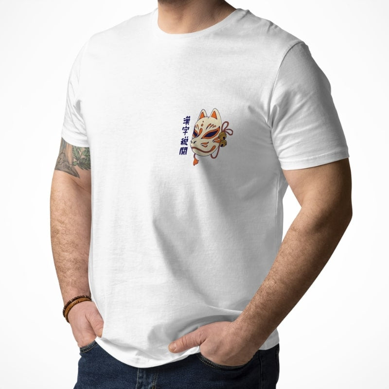 Japanese Tee Shirt - Samurai Cat