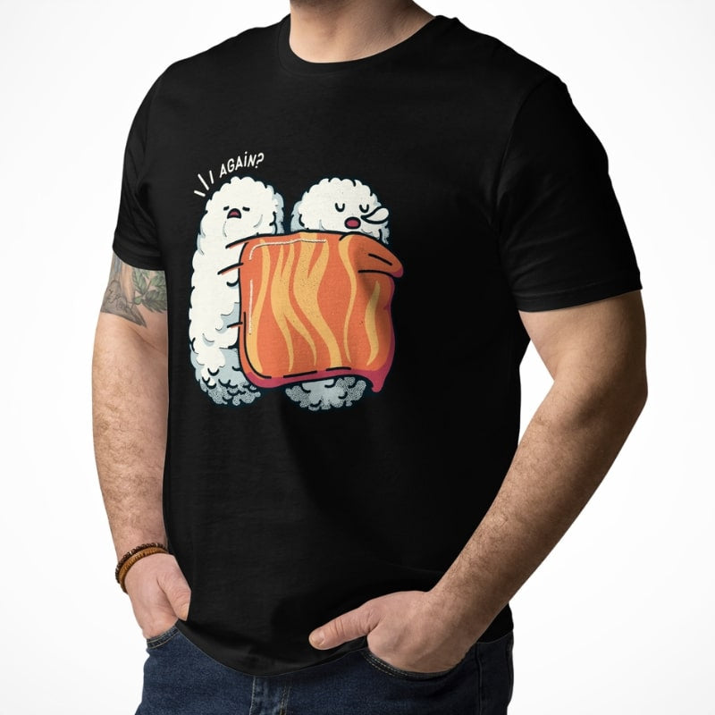 Japanese Tee Shirt - Sleeping Sushi