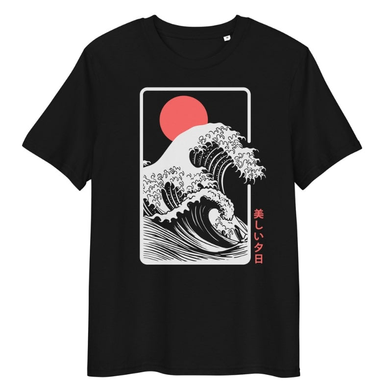 Japanese Tee Shirt - Sunset Kanagawa S