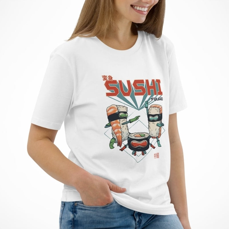 Japanese Tee Shirt - Sushi Squad