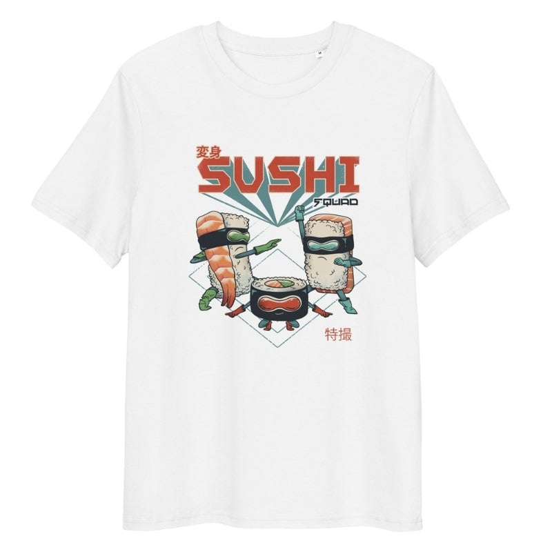 Japanese Tee Shirt - Sushi Squad S