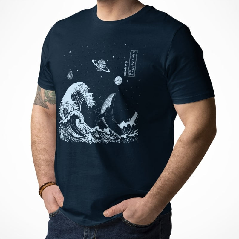 Japanese Tee Shirt - The Great Universe