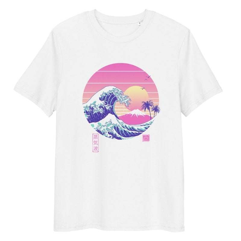 Japanese Tee Shirt - The Great Vapor Wave S