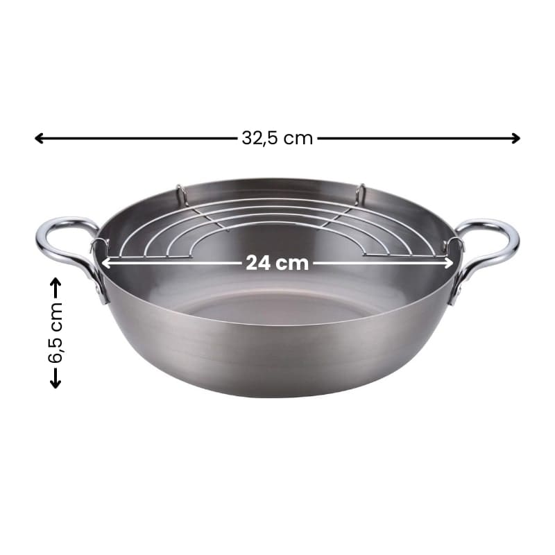 Japanese Tempura Frying Pan - 9.4