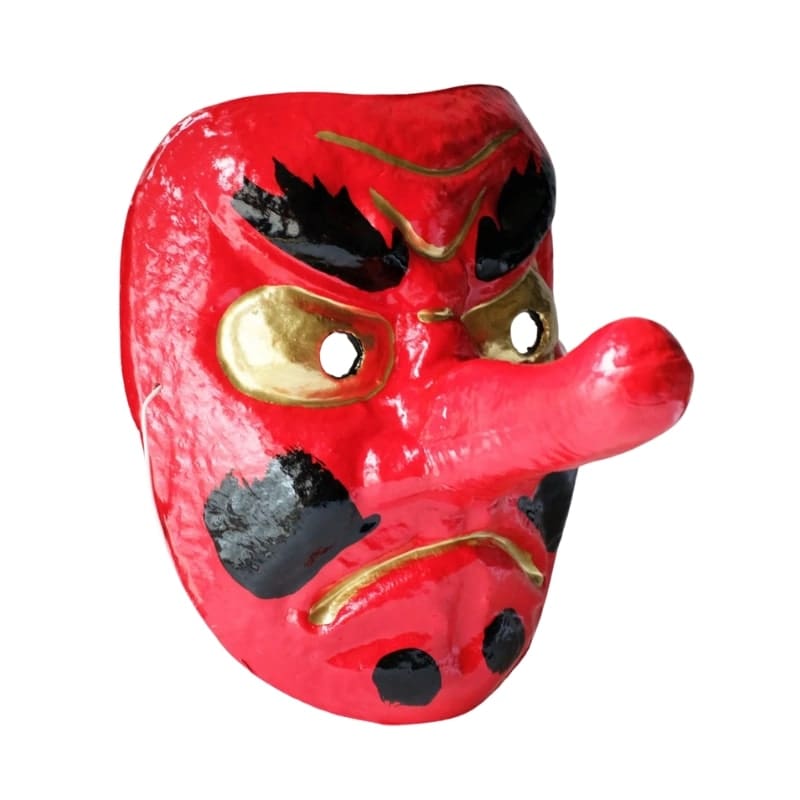 Japanese Tengu Mask - Paper Mâché