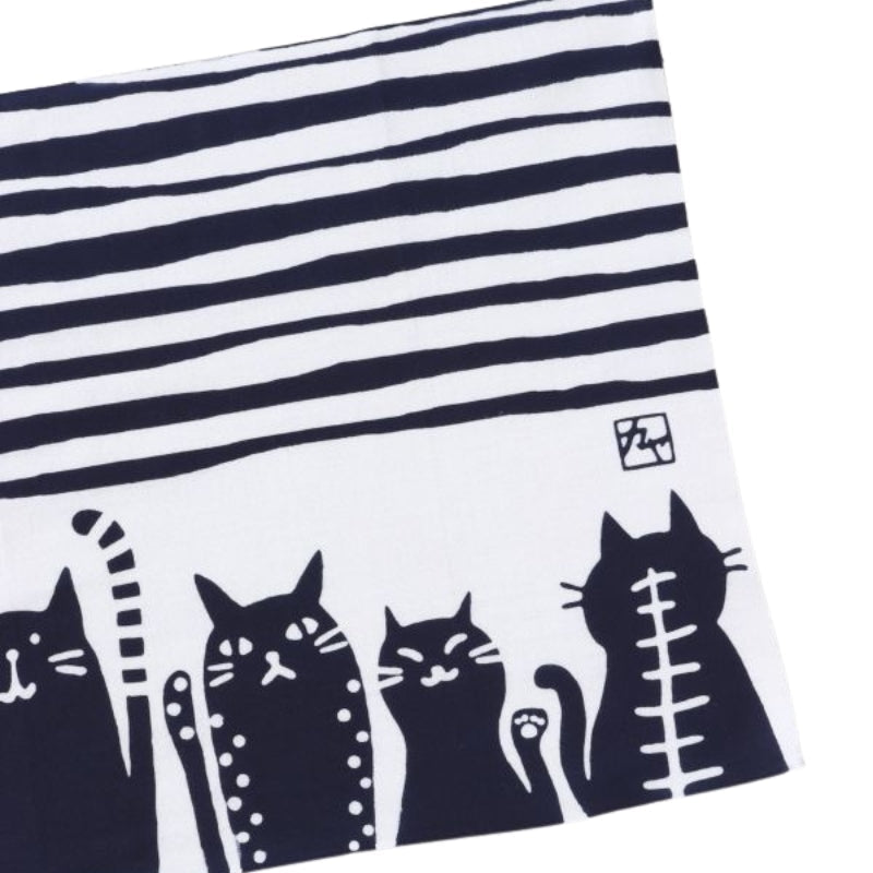 Japanese Tenugui - Cats