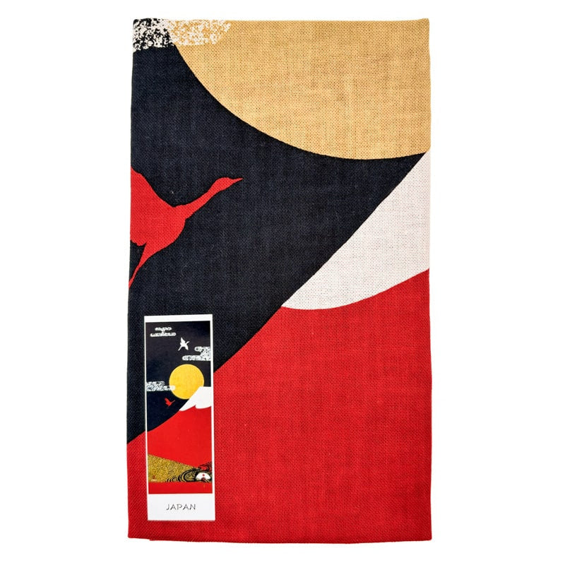 Japanese Tenugui - Fuji Red