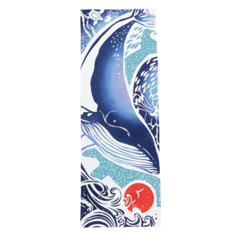 Japanese Tenugui - Whale