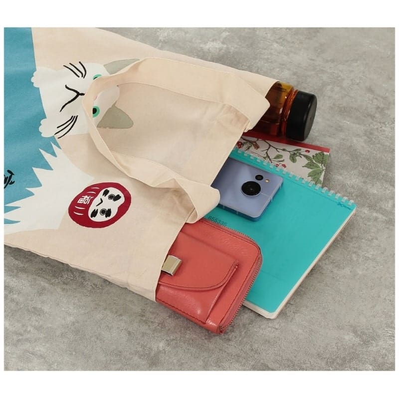 Japanese Tote Bag – Fuji Neko Daruma