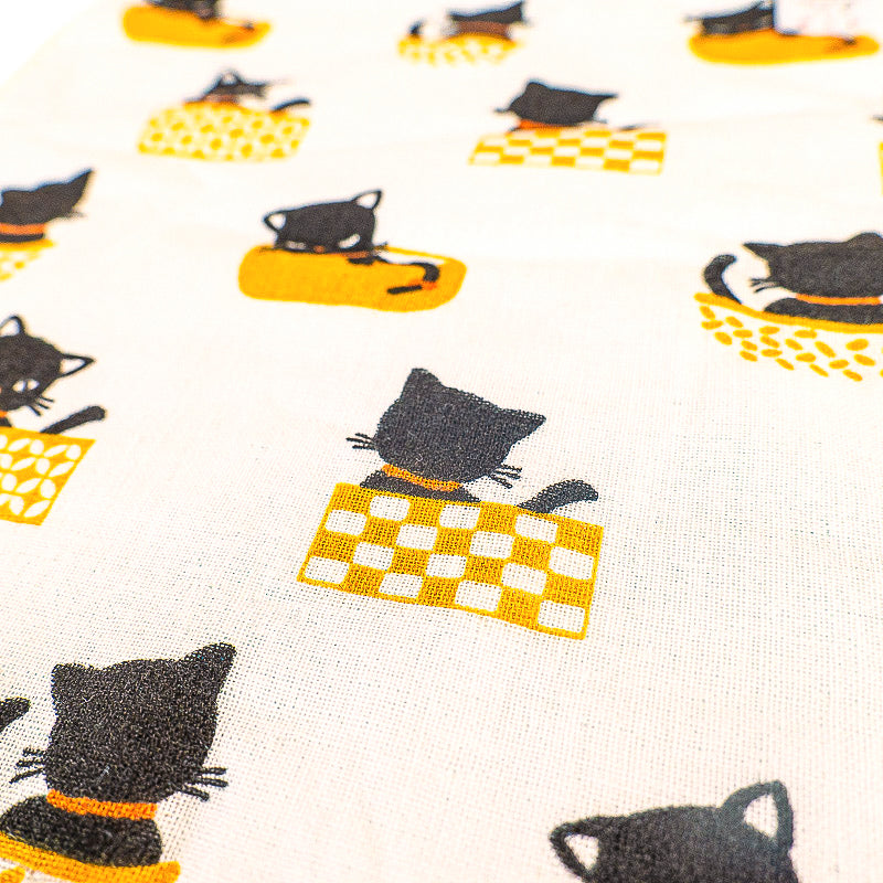 Japanese Towel - Black Cat