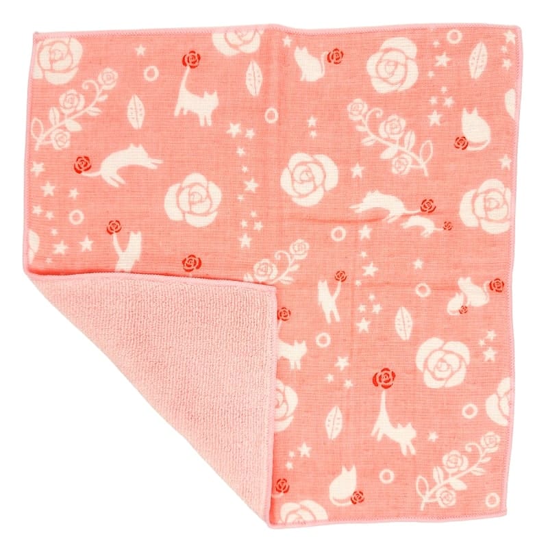 Japanese Towel - Pink & Cat