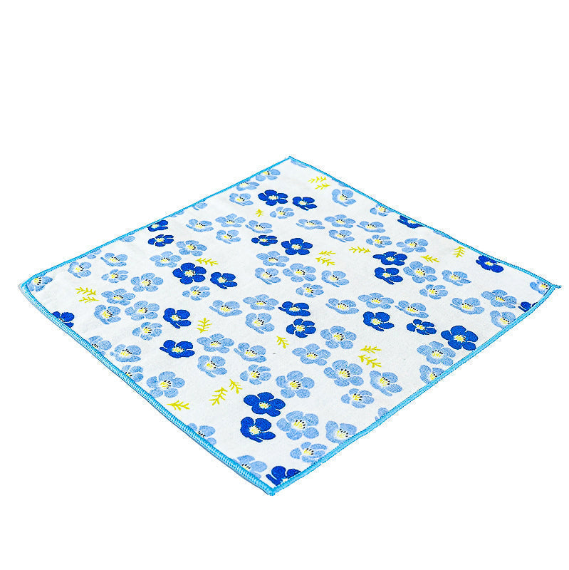 Japanese Towel - Small Blue Flowers