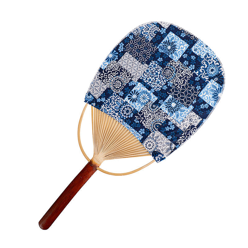 Japanese Uchiwa Fan - Washi Indigo