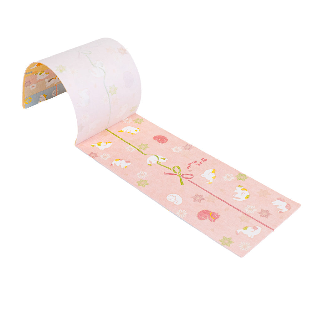 Japanese Washi Gift Bands - Nyanko Cats