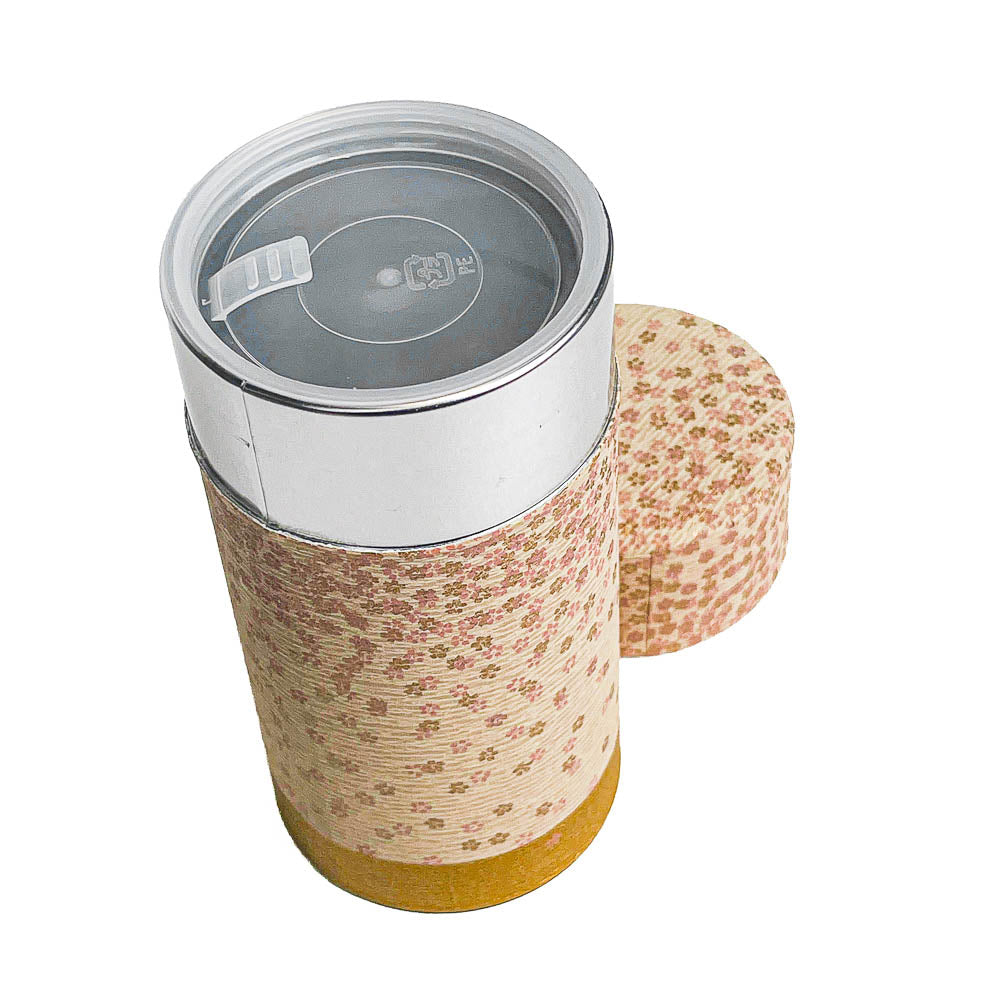 Japanese Washi Tea Caddy - Hanazono Pink