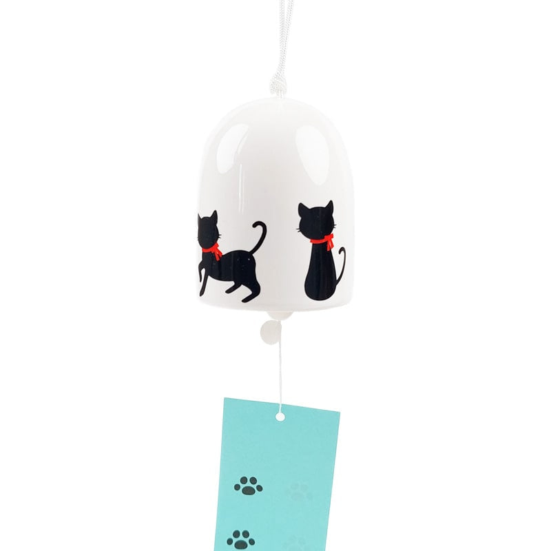 Japanese Wind Chime - Black Cat