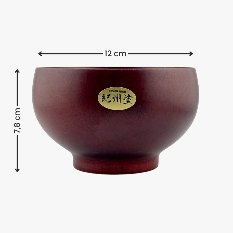 Japanese Wooden Bowl - Kishu Nuri